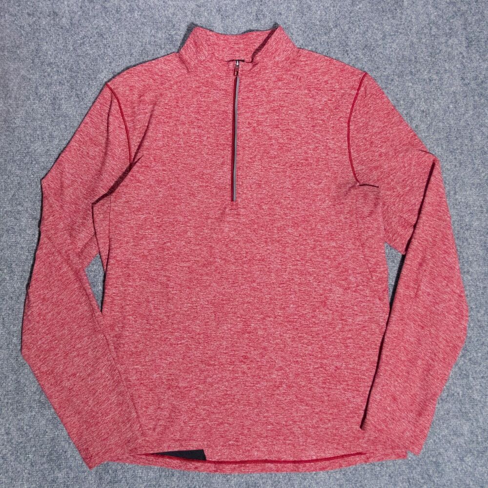 Lululemon Surge Warm 1/2 Zip Men's Medium Red Pullover Performance Stretch